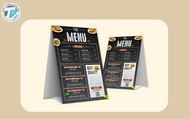 In menu bằng bìa cứng có độ bền cao - in menu bìa cứng hà nội​